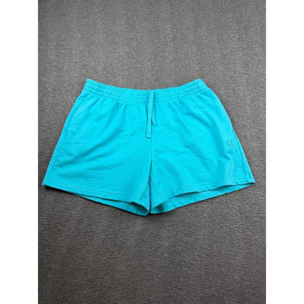 Champion Ladies French Terry Shorts Aqua Excursion‎ Blue Size Large
